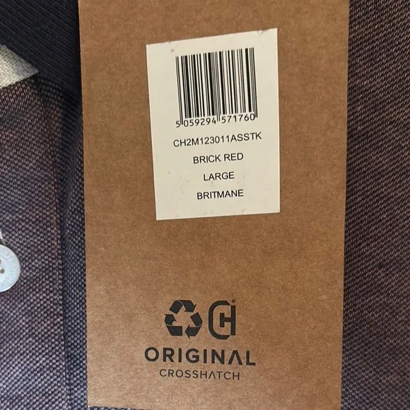 NWT-Classic Brown Polo Shirt with Embroidered Detail - Picture 3 of 10